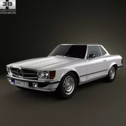 Mercedes-Benz SL-Class R107 coupe 1972 3D model