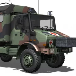 Mercedes Benz Unimog U1300L - Ambulance 3D model