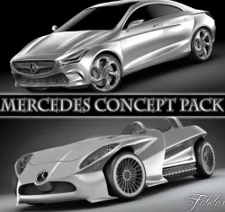 Mercedes Concept pack 3D model
