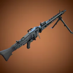 MG3 machine gun 3D model