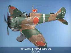 Mitsubishi A5M2 Type96 - Claude 3D model