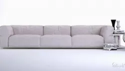 Modern long sofa 3D model