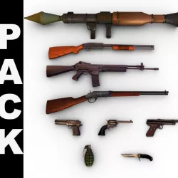 Modern Weapons Pack 3D model