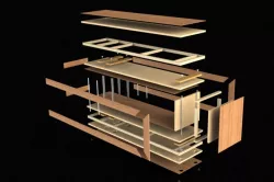 Modern Wooden Table / Bench