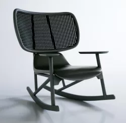 moroso klara armchair rocking chair 3D model