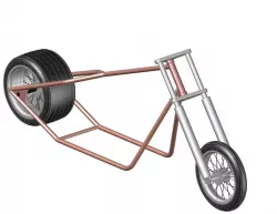 motorcycle hardtail frame