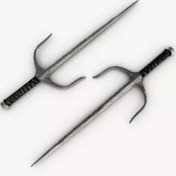 Ninja sai weapon 3D model