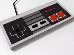 Nintendo Entertainment System Controller Low-poly  3D model