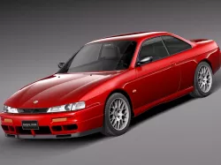Nissan 240 SX silvia S 14 1995 - 1999 3D model