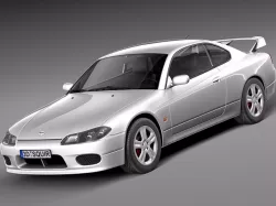 Nissan 240 sx Silvia S15 1999-2002 3D model