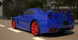 nissan GTR 3D model