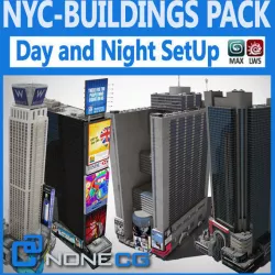 NYC Buildings Pack 3D model