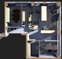 Office top view