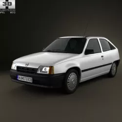Opel Kadett E Hatchback 3-door 1984-1991 3D model