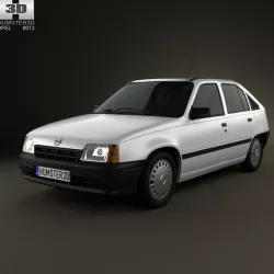 Opel Kadett E Hatchback 5-door 1984-1991 3D model