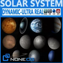 Pack - Hyperreal Solar System 3D model