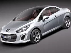 Peugeot 308 CC 2012 3D model