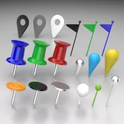 Pins Office 3D model