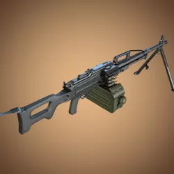PKP Pecheneg Machine Gun 3D model