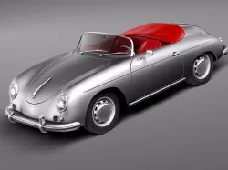 Porsche 356A Speedster 1955 3D model