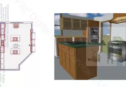 Preliminary Kitchen Layout and Framing