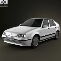 Renault 19 5-door hatchback 1988 3D model