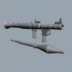 RPG Launcher plus Rocket 3D model