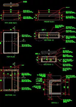 Sample 2D CAD drawing