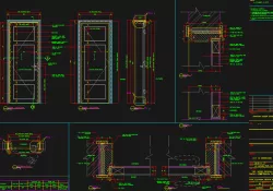 Sample CAD Work: Semi-solid Flush Door