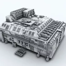 Sci-fi Factory 3D model