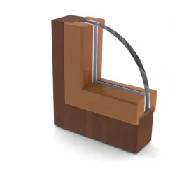 Section cut of a window (Illustration purpose)
