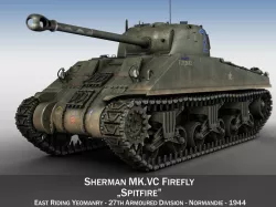 Sherman MK VC Firefly - Spitfire 3D model