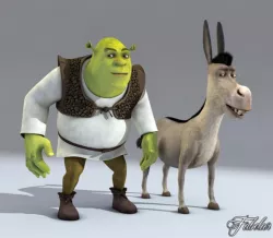 SHREK DONKEY 3D model