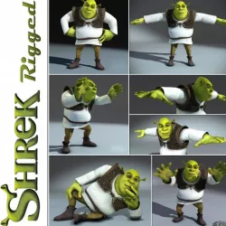 Shrek rigged 1 0 3D model