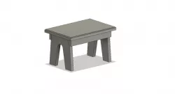 Small woodworking stool
