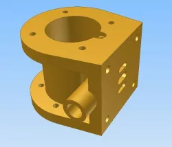 Steam engine components. Cylinder 