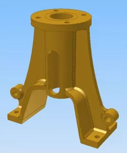 Steam engine components. Cylinder support legs