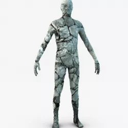 Stone golem guardian 3D model
