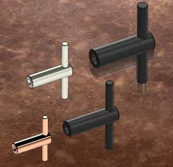 Tee handles DIN 6305 with fixed bar with design table