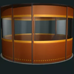 Temporary isolation cell 3D model