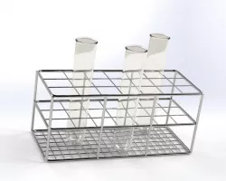 Test Tube Rack With Test Tubes
