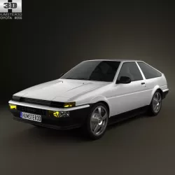 Toyota Sprinter Trueno AE86 3-door 1985 3D model