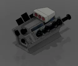 V8 Engine Stationery Organiser