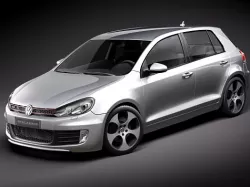 Volkswagen Golf 6 GTI 3D model