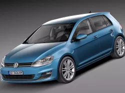 Volkswagen Golf 7 2013 5-Door 3D model