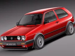 Volkswagen Golf GTI mk2 1983-1992 3D model