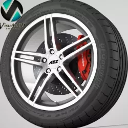 Wheel AEZ Portofino 3D model