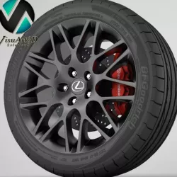 wheel lexus IS 1 3D model