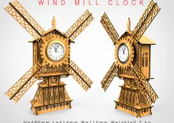 Wind mill clock
