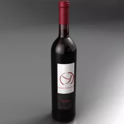 Wine bottle 3D model